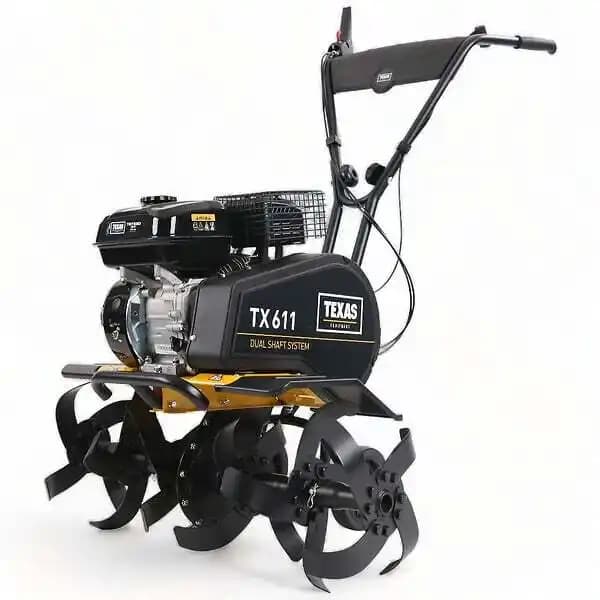 Motobineuse 4 temps 212cc, Largeur de Travail Extensible, 4000 watts, Marche Avant et Arrière avec Dual Shaft - TEXAS TX611TG