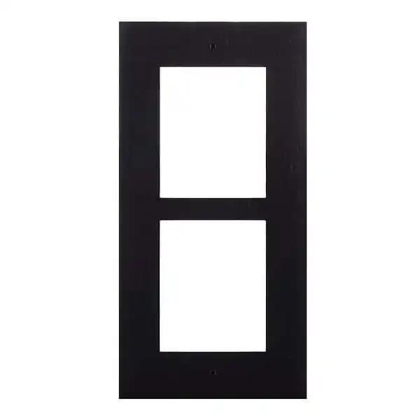 Cadre pour installation murale double Noir 9155012B