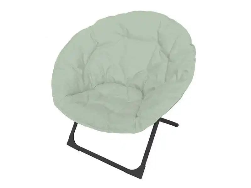 Fauteuil de jardin Moon en acier vert