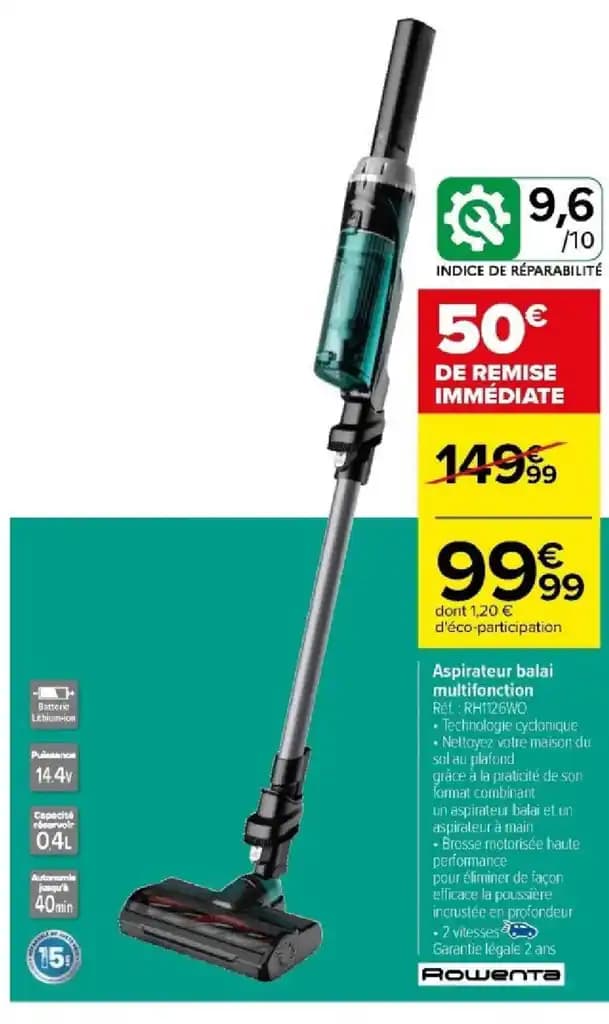 Aspirateur balai multifonction