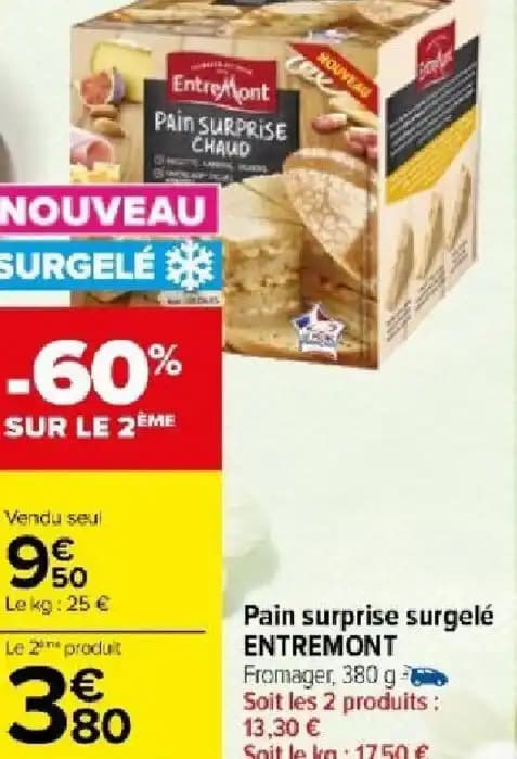 Pain surprise surgelé ENTREMONT