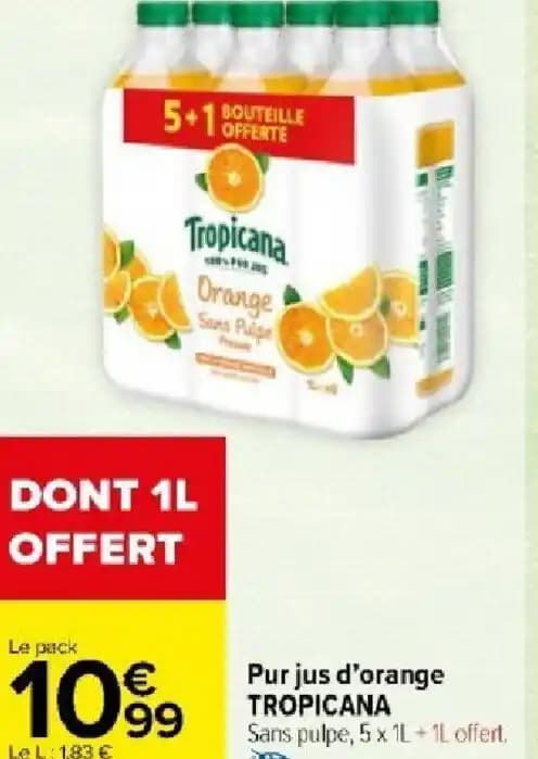 Pur jus d'orange TROPICANA