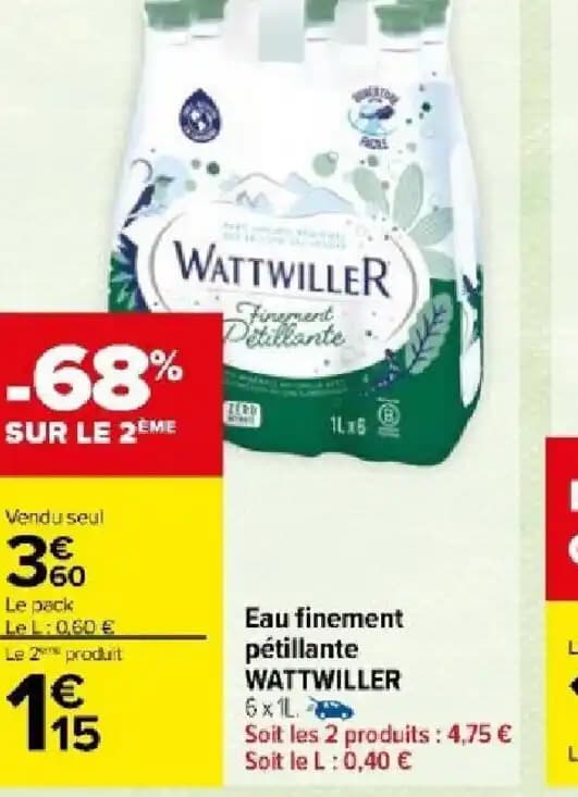 Eau finement pétillante WATTWILLER