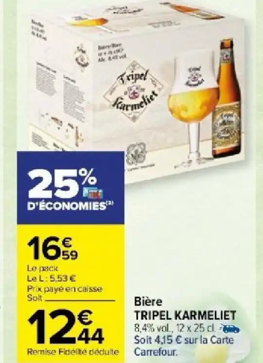 Bière TRIPEL KARMELIET