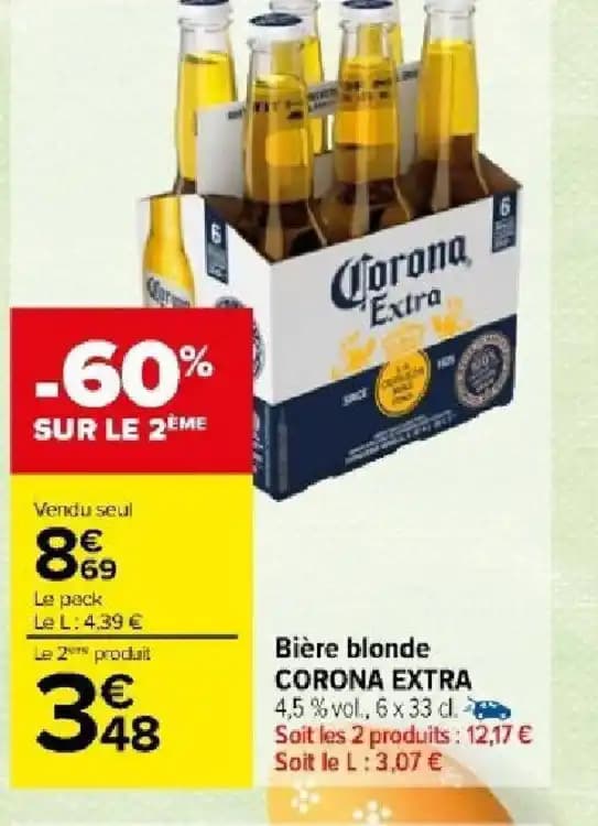 Bière blonde CORONA EXTRA