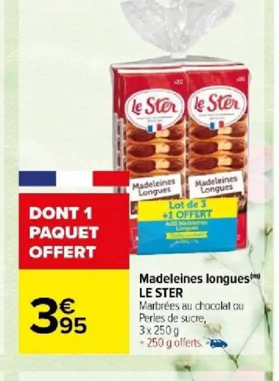 Madeleines longues(m) LE STER