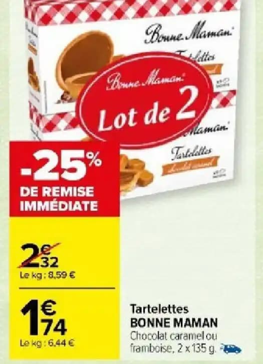 Tartelettes BONNE MAMAN