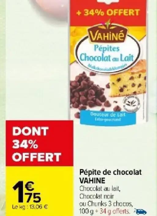 Pépite de chocolat VAHINE
