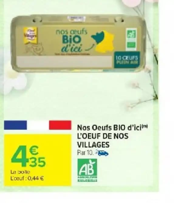 Nos Oeufs BIO d'icim L'OEUF DE NOS VILLAGES