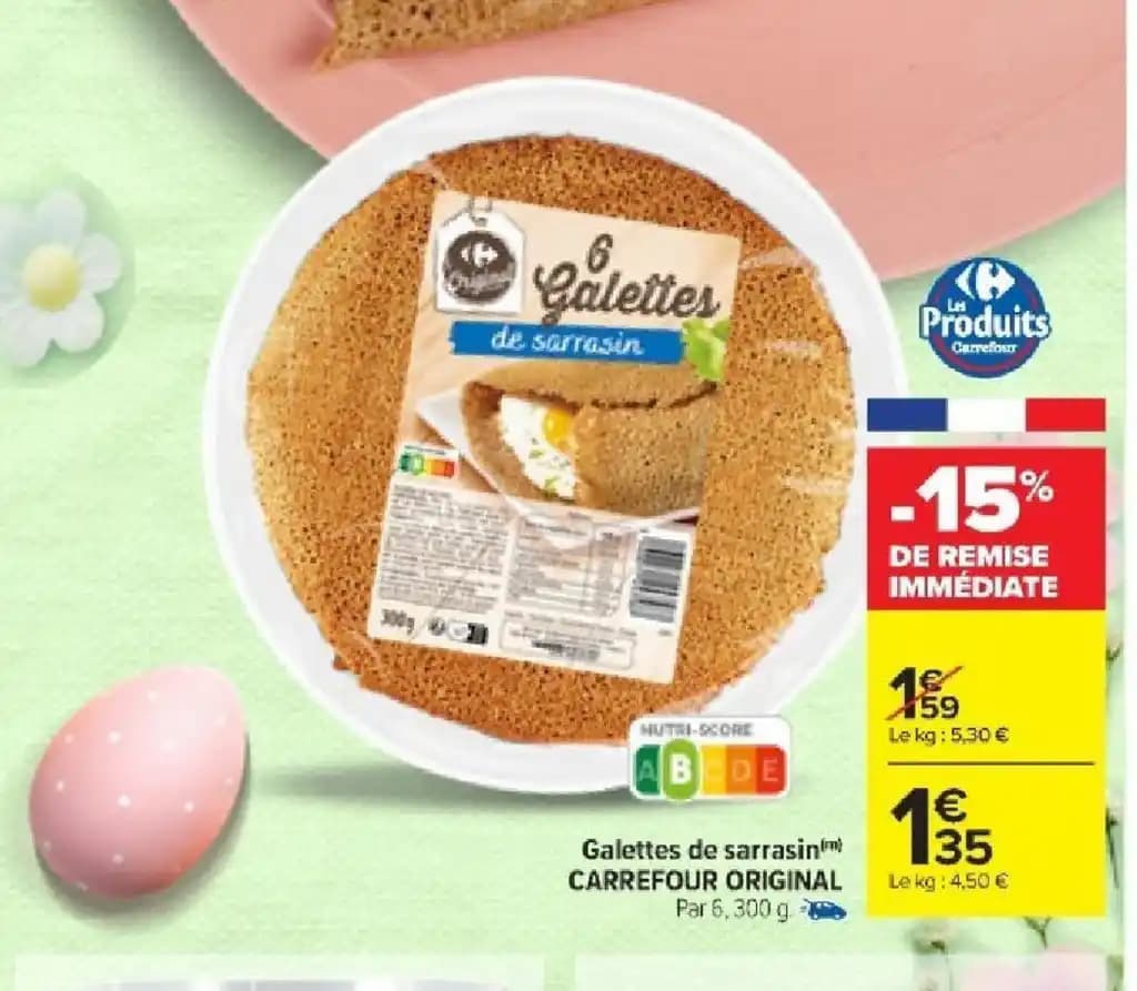 Galettes de sarrasin CARREFOUR ORIGINAL