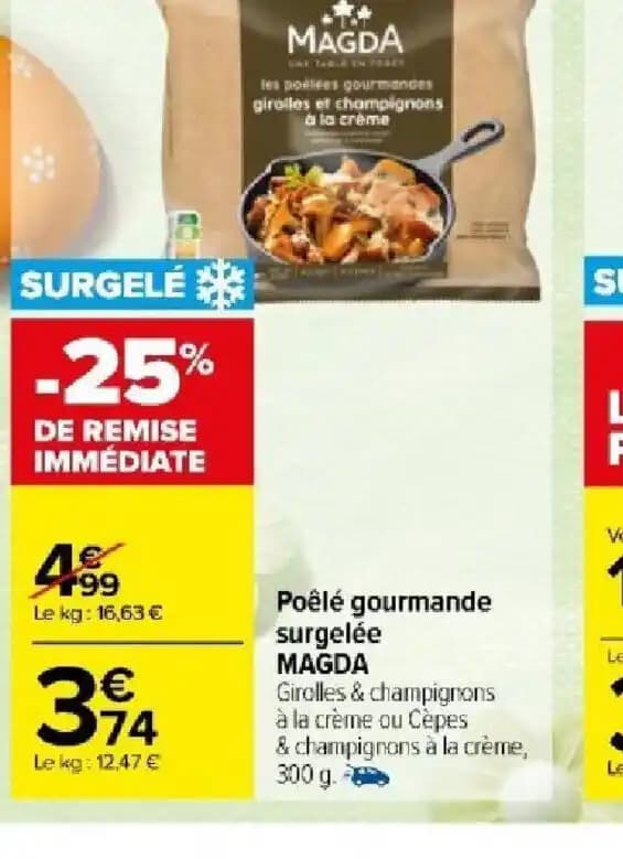 Poêlé gourmande surgelée