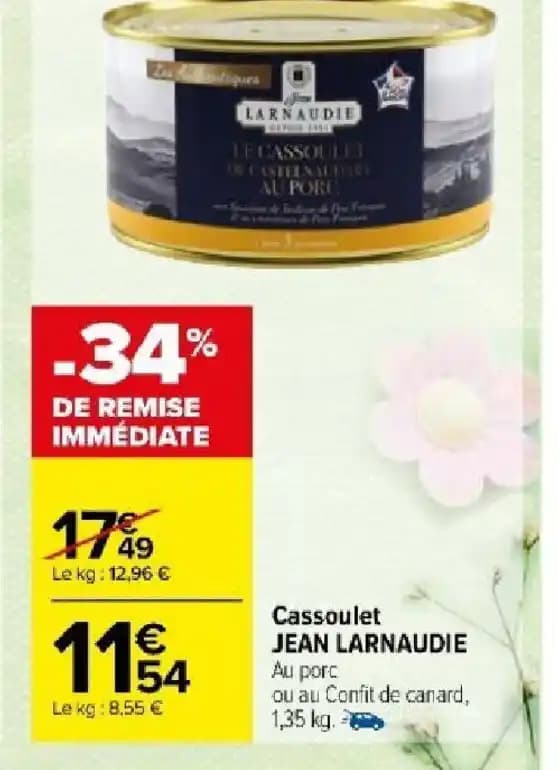 Cassoulet JEAN LARNAUDIE