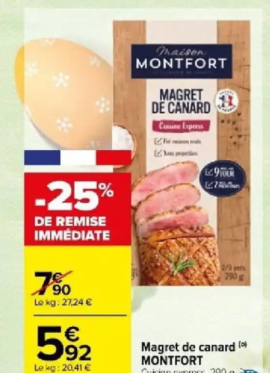 Magret de canard MONTFORT