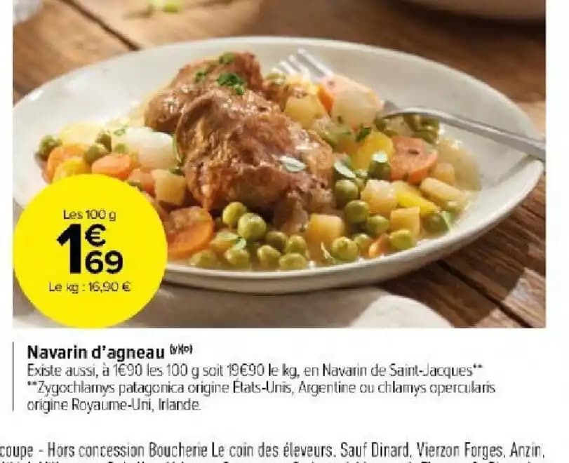 Navarin d'agneau (y)