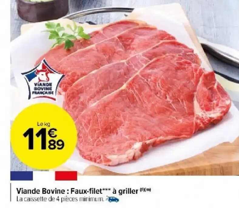 Viande Bovine: Faux-filet à griller