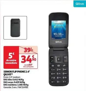 Qilive - senior flip phone 2.4