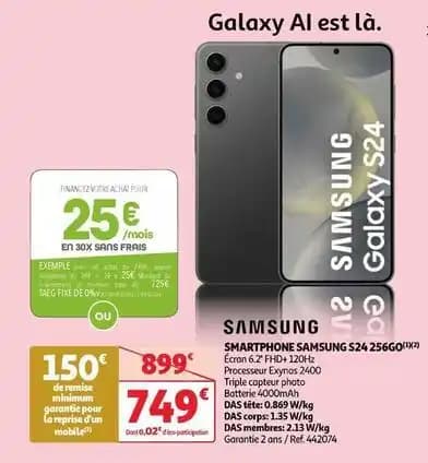 Samsung - smartphone s24 256go