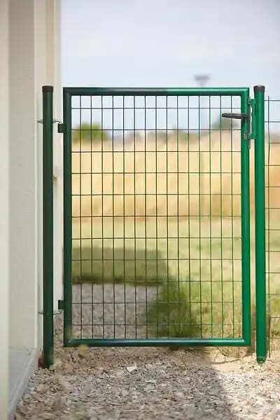 Portillon avec serrure - Vert - 1,50x1m