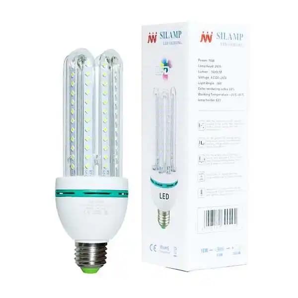 Ampoule LED E27 16W 220V SMD2835 CFL 360° Lynx (Pack de 10) - Blanc Chaud 2300K - 3500K - SILAMP