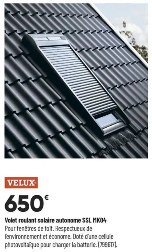 Volet roulant solaire autonome SSL MK04