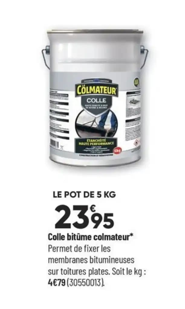 Colle bitûme colmateur