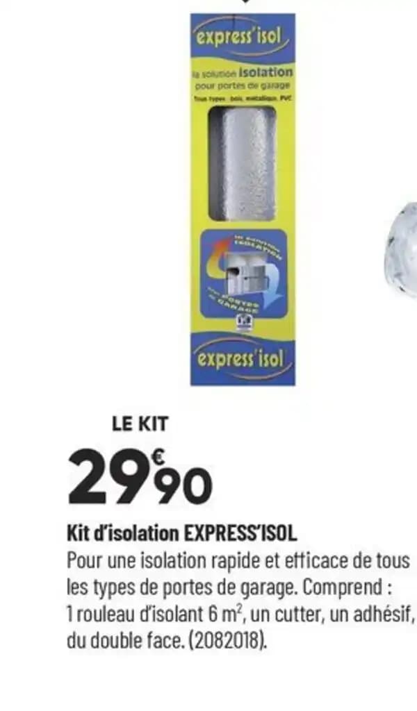 Kit d'isolation EXPRESS'ISOL