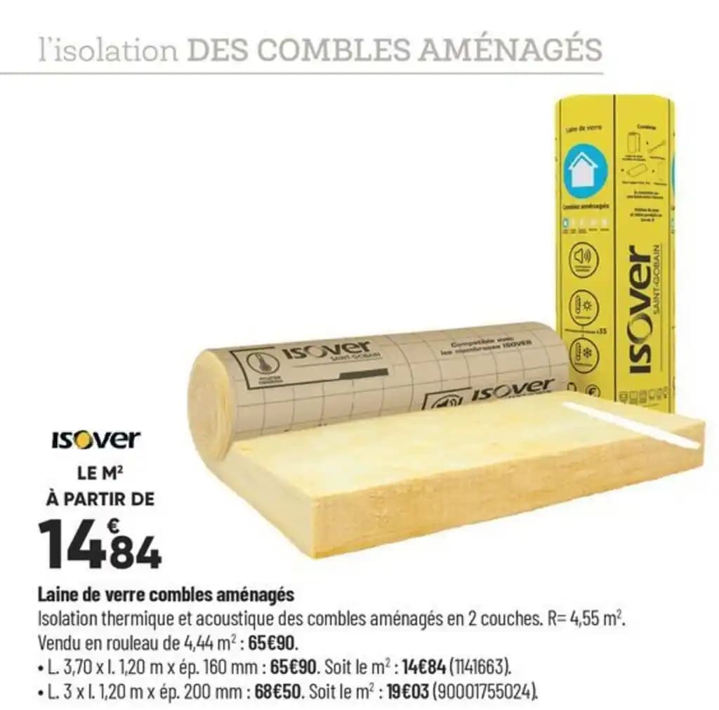 Laine de verre combles aménagés