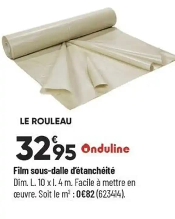 Film sous-dalle d'étanchéité