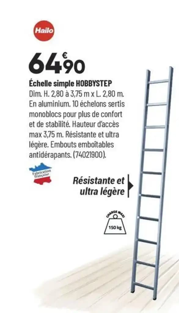 Échelle simple HOBBYSTEP