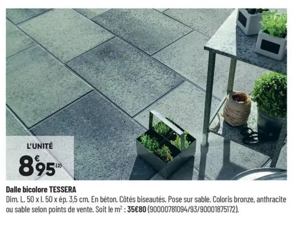 Dalle bicolore TESSERA