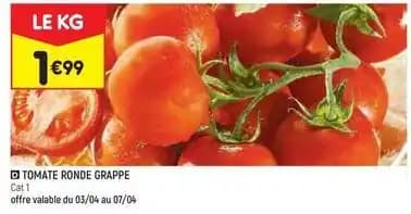 Tomate ronde grappe
