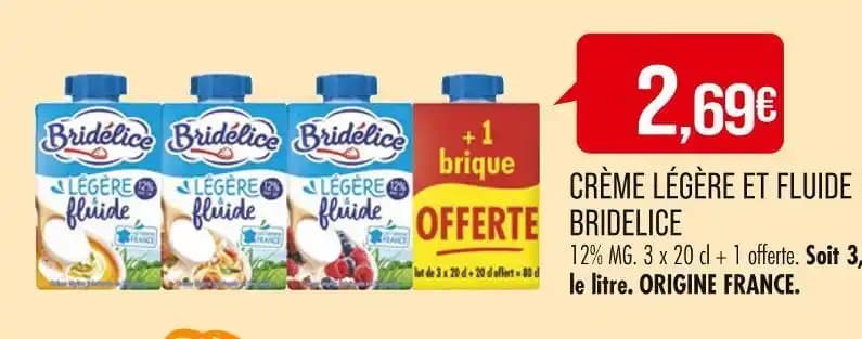 BRIDELICE CRÈME LÉGÈRE ET FLUIDE
