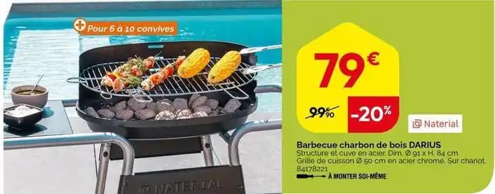 Darius - barbecue charbon de bois