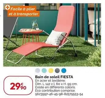 Fiesta - bain de soleil