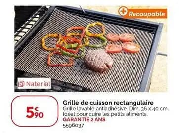 Grille de cuisson rectangulaire