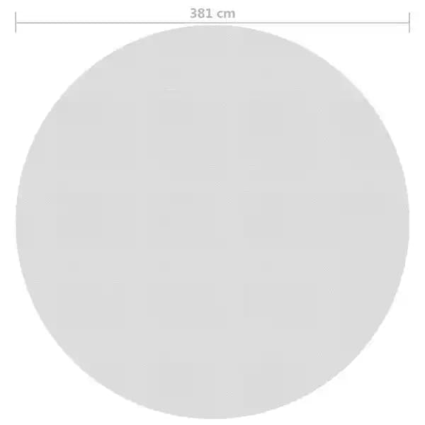 vidaXL Film solaire de piscine flottant PE 381 cm Gris