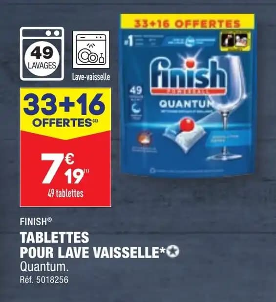 FINISHⓇ TABLETTES POUR LAVE VAISSELLE⭑✪