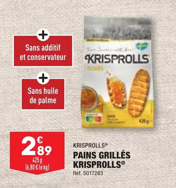 KRISPROLLS® PAINS GRILLÉS KRISPROLLS®