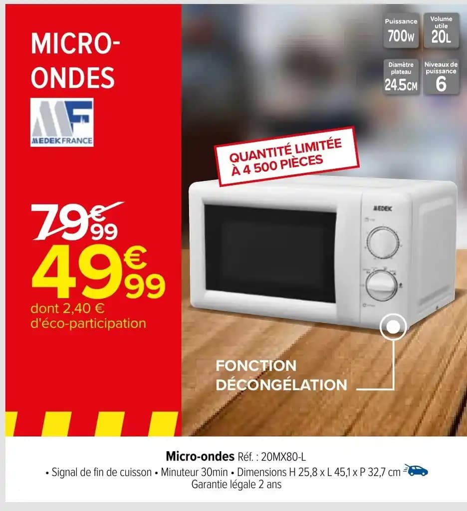 Micro-ondes Réf.: 20MX80-L