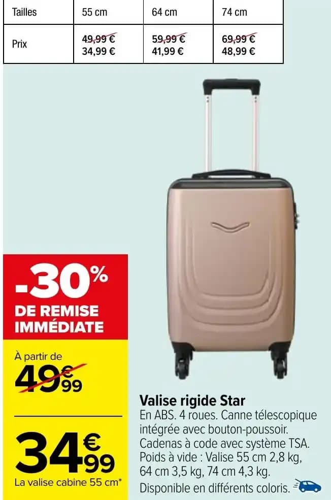 Valise rigide Star