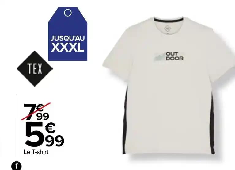 T-shirt sport bi matiere homme