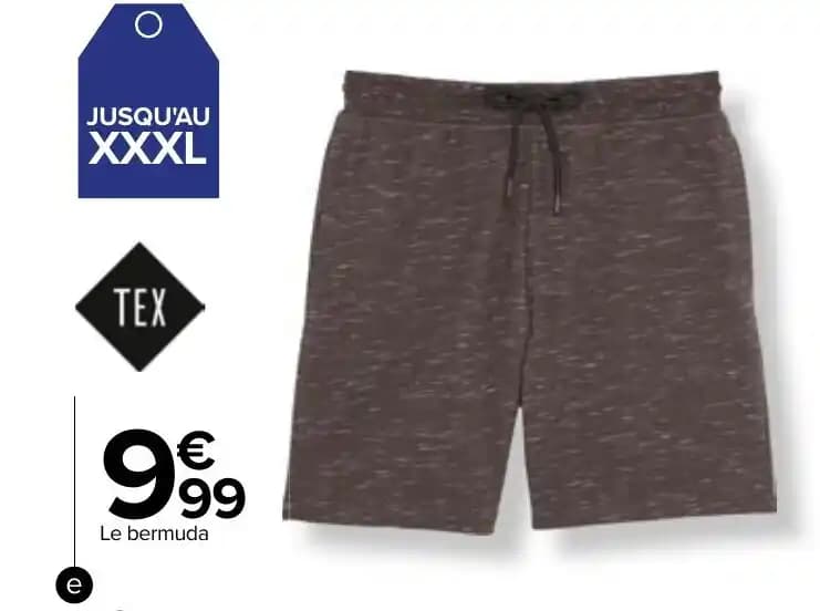 Bermuda sport homme