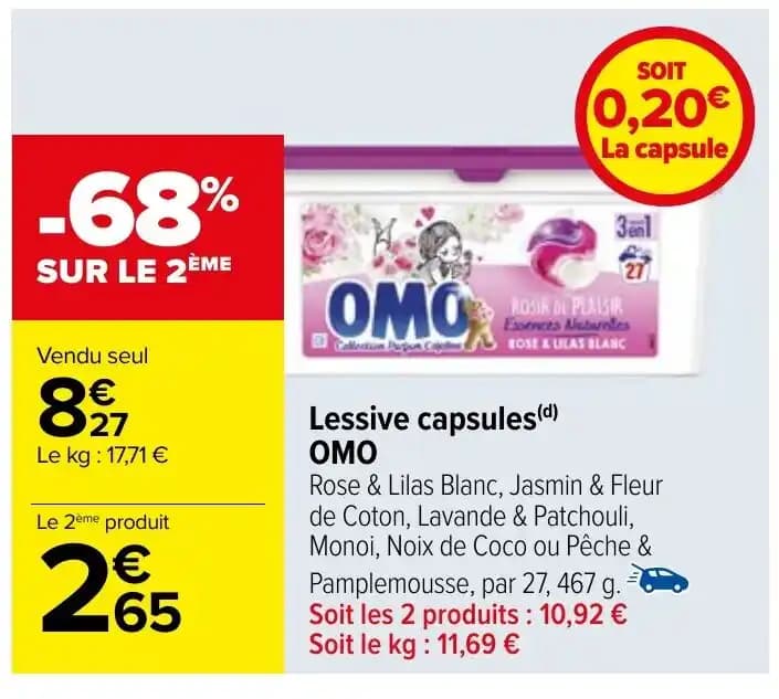 Lessive capsules(d) OMO