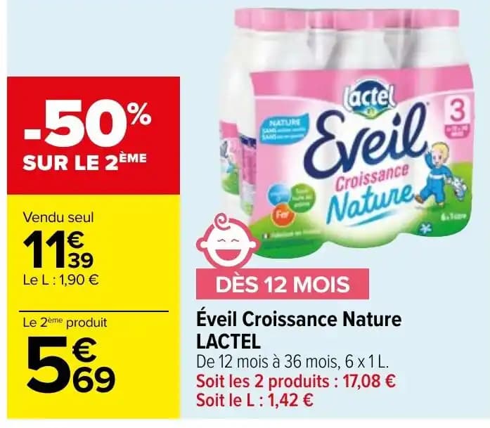 Éveil Croissance Nature LACTEL