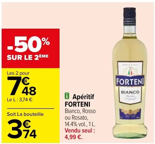 Apéritif FORTENI Bianco, Rosso