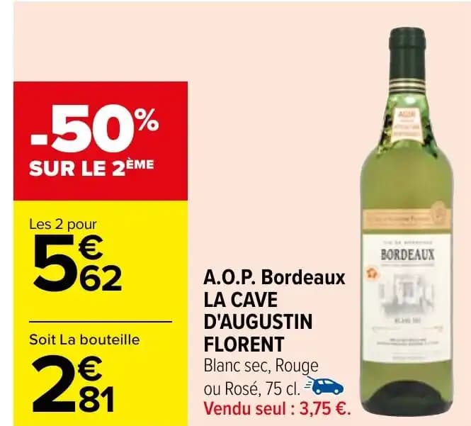 A.O.P. Bordeaux LA CAVE D'AUGUSTIN FLORENT