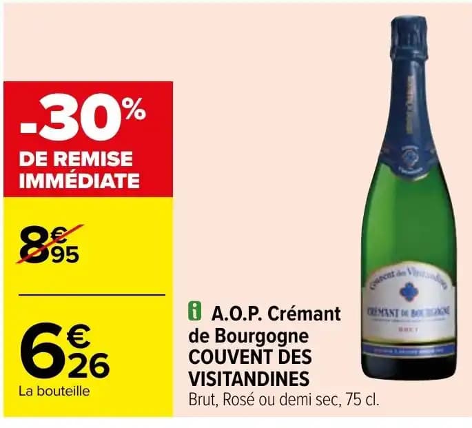 i A.O.P. Crémant de Bourgogne COUVENT DES VISITANDINES