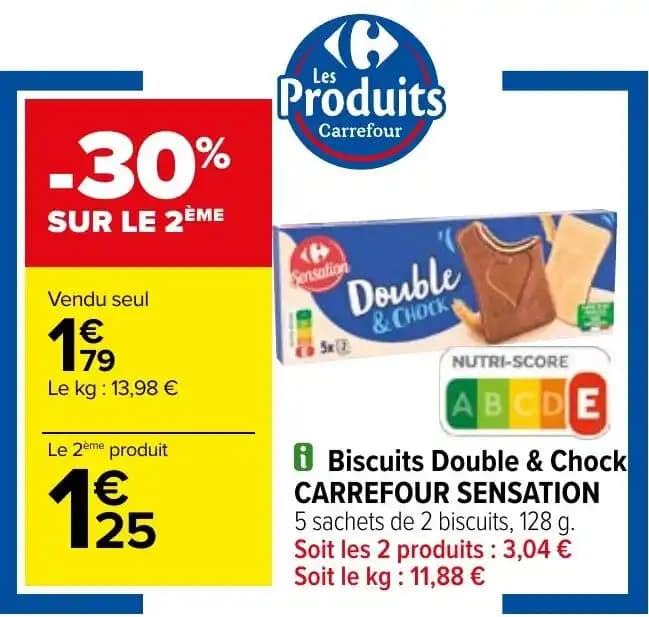 i Biscuits Double & Chock CARREFOUR SENSATION