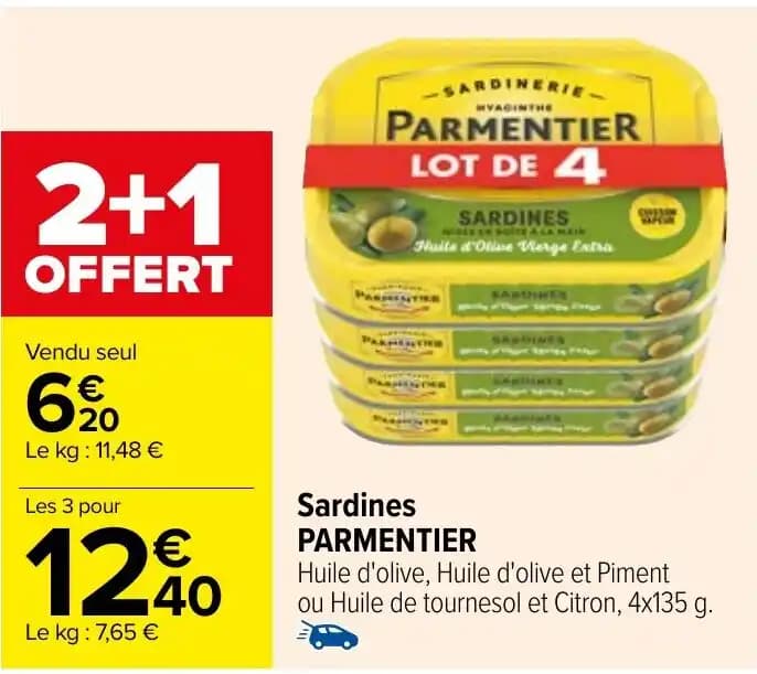 Sardines PARMENTIER
