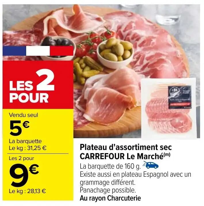 Plateau d'assortiment sec CARREFOUR Le Marché (m)